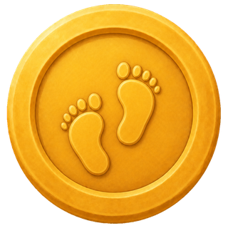 A warm gold RyftRealm reward coin.